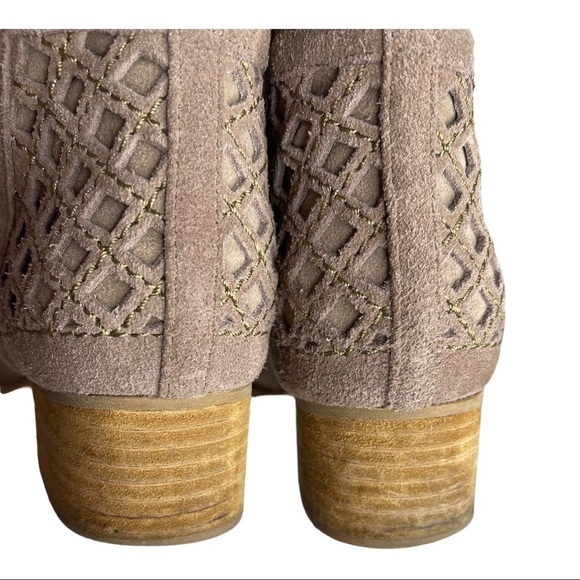 Jeffrey Campbell Taggart Leather Suede Cutout Booties 7 1/2 - Picture 6 of 11